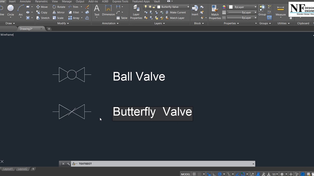 autocad valve symbols library